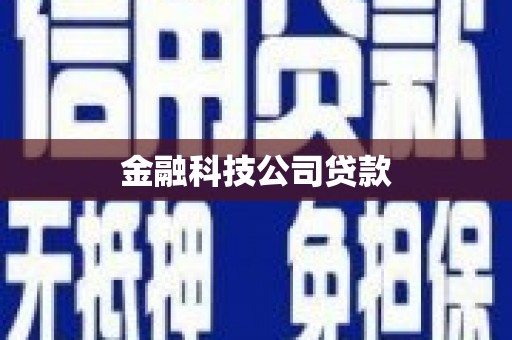 乌什金融科技公司贷款