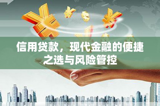 乌什信用贷款，现代金融的便捷之选与风险管控
