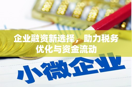 乌什企业融资新选择，助力税务优化与资金流动
