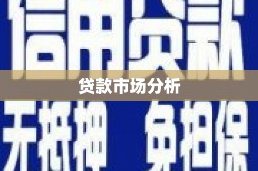 乌什贷款市场分析