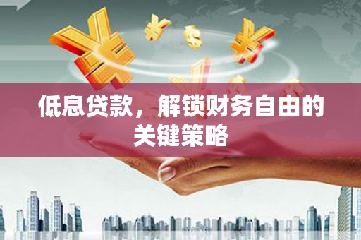 乌什低息贷款，解锁财务自由的关键策略