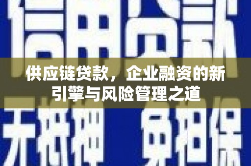 乌什供应链贷款，企业融资的新引擎与风险管理之道