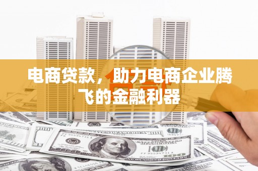 乌什电商贷款，助力电商企业腾飞的金融利器