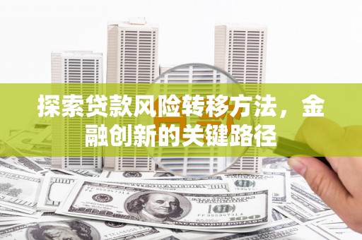 乌什探索贷款风险转移方法，金融创新的关键路径