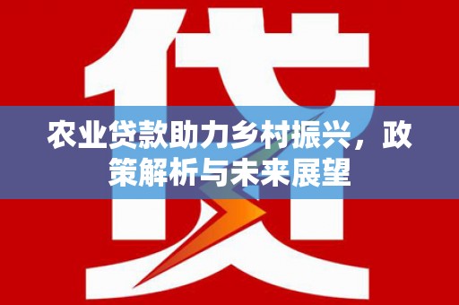 乌什农业贷款助力乡村振兴，政策解析与未来展望