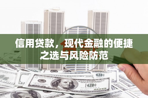 乌什信用贷款，现代金融的便捷之选与风险防范