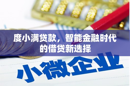乌什度小满贷款，智能金融时代的借贷新选择