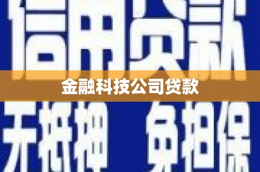 乌什金融科技公司贷款
