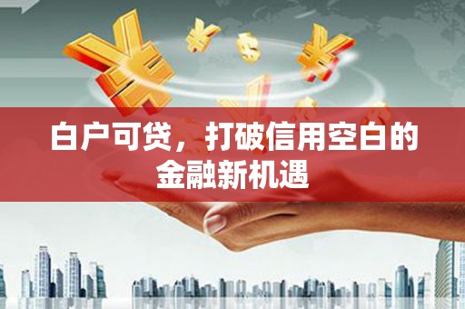 乌什白户可贷，打破信用空白的金融新机遇