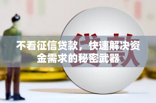 乌什不看征信贷款，快速解决资金需求的秘密武器
