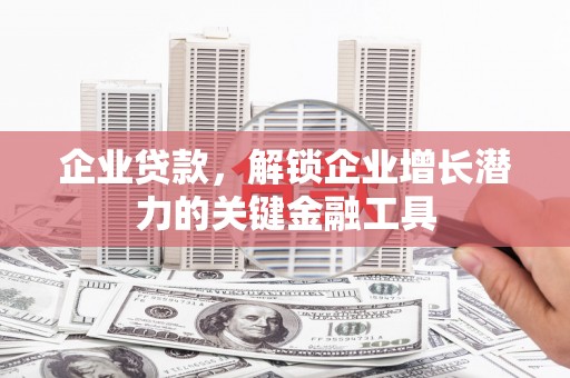乌什企业贷款，解锁企业增长潜力的关键金融工具