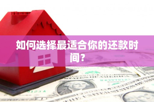 乌什如何选择最适合你的还款时间？