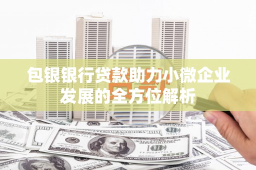 乌什包银银行贷款助力小微企业发展的全方位解析