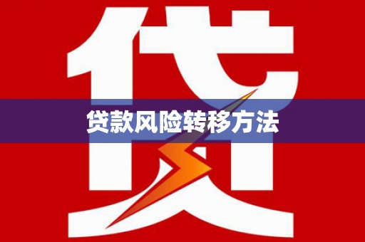 乌什贷款风险转移方法