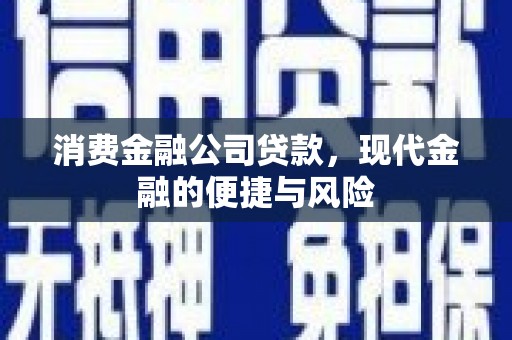 乌什消费金融公司贷款，现代金融的便捷与风险
