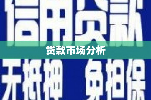 乌什贷款市场分析