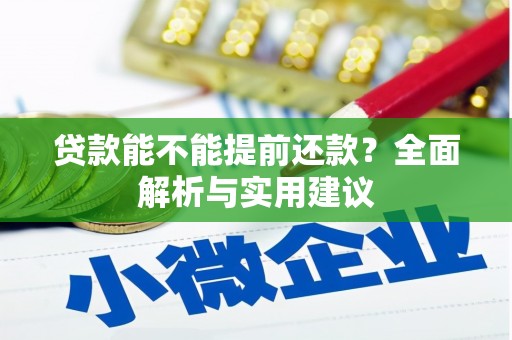 乌什贷款能不能提前还款？全面解析与实用建议