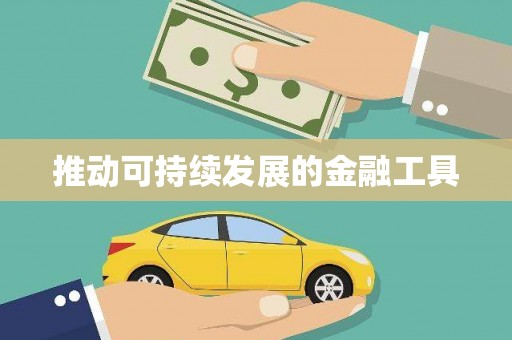 乌什推动可持续发展的金融工具
