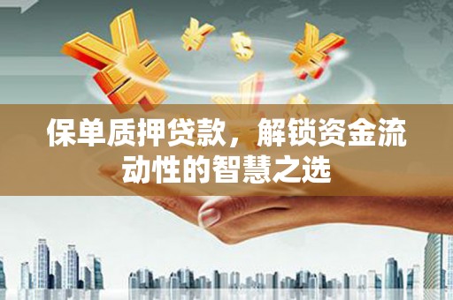 乌什保单质押贷款，解锁资金流动性的智慧之选